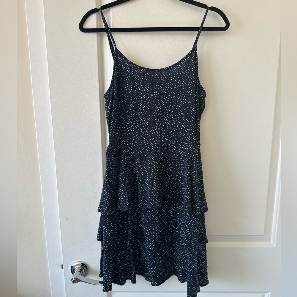 Blue Polka Dot Slip Dress - Women's